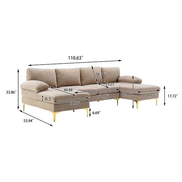 Symmetrical on sale modular sectional