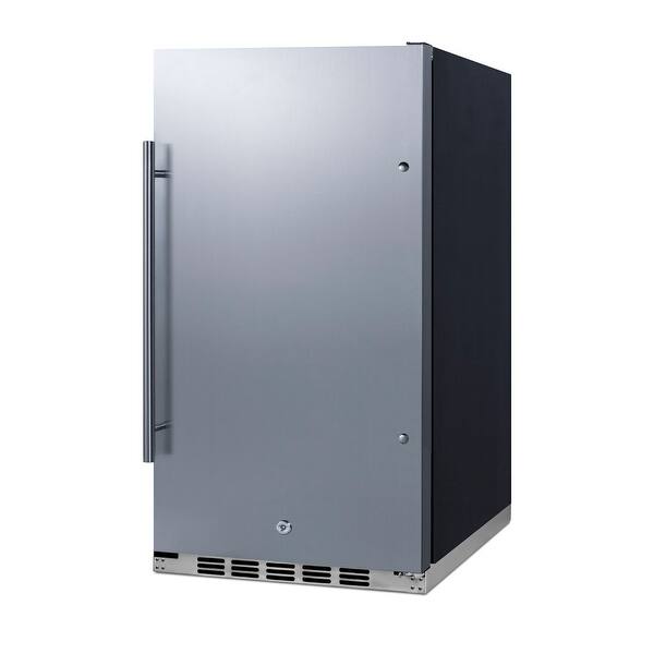 Summit Shallow Depth Built In All Refrigerator Stainless Steel Bed