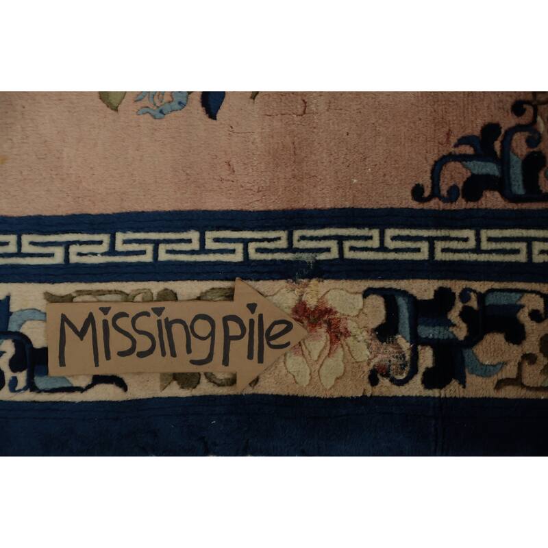 Hand Knotted Oriental 100% Wool Carpet Traditional Floral Pink Art Deco Area Rug - 6' 1'' X 3' 1''