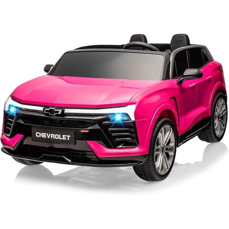 24V Kids Ride on Car 2 Seater, Licensed Chevrolet Blazer Battery Powered Electric Vehicles Car - Pink