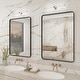 preview thumbnail 24 of 141, Apmir Metal Frame Tempered Glass Bathroom Vanity Mirror for Wall, Cloakroom, Bedroom