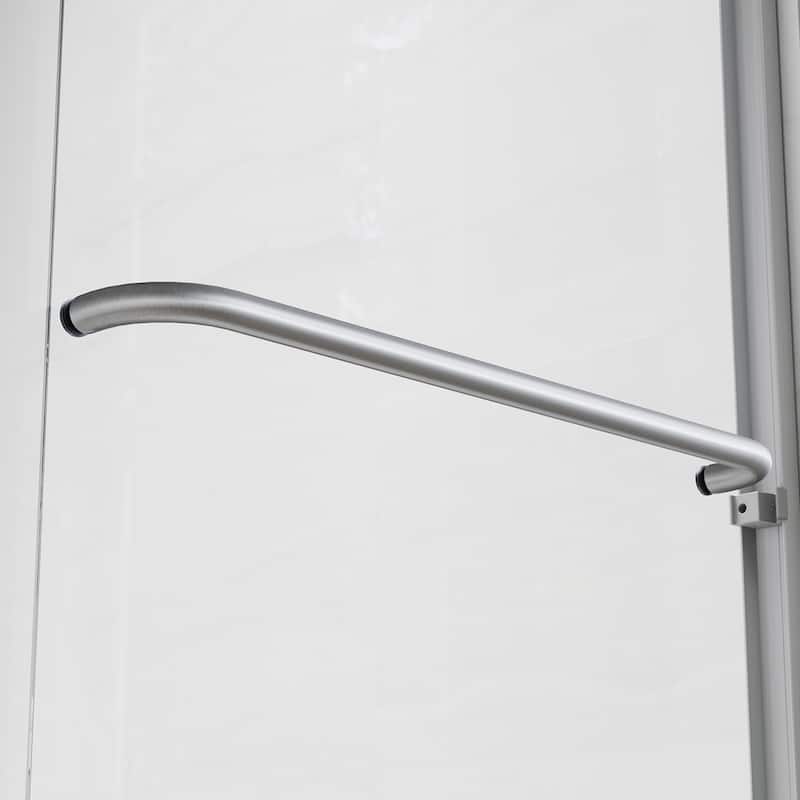 Elegant Double Sliding Shower Door 58.5-60''W x 72'' H Brushed Nickel or Chrome or Matte Black or Gold Finish Framed