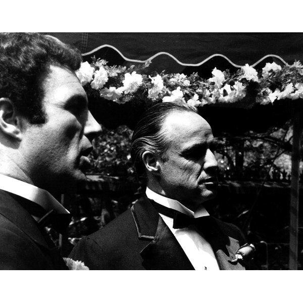 James Caan And Marlon Brando In The Godfather Film Still Photo Print