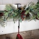 preview thumbnail 9 of 14, Garland and christmas stocking holder for mantle (3-Pack) (White)