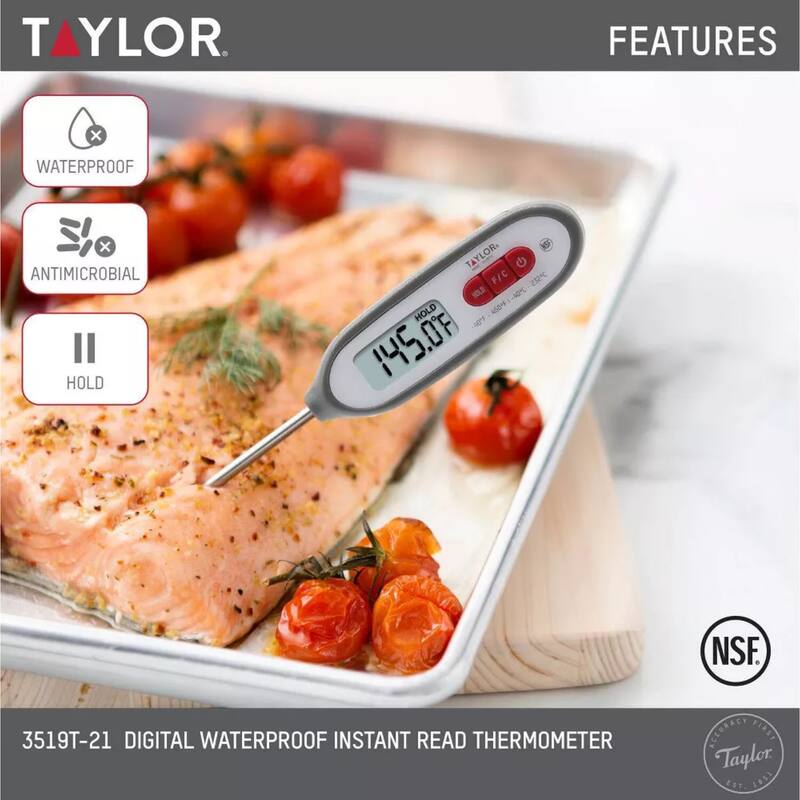 Taylor Compact Instant-Read Pen Style Digital Kitchen Meat Thermometer - 7.06" H