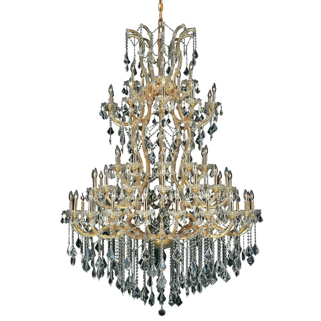 Fleur Illumination Collection Chandelier D:54in H:72in Lt:61 Gold Finish