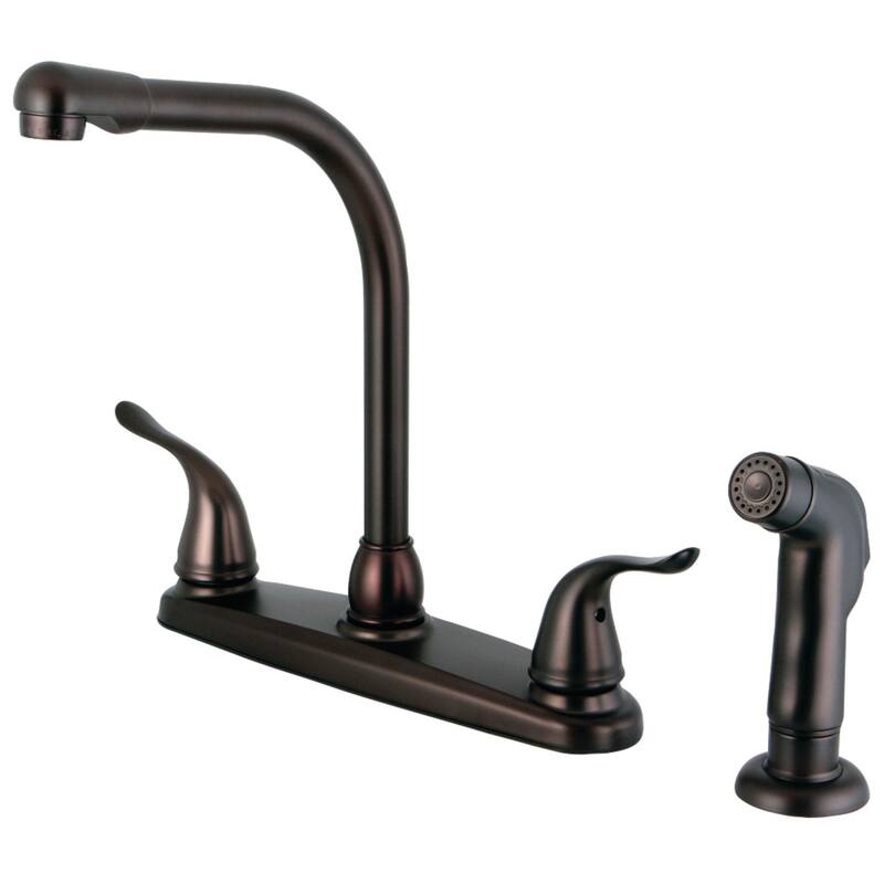 Yosemite 8 in. Centerset Kitchen Faucet with Sprayer - Oil Rubbed Bronze