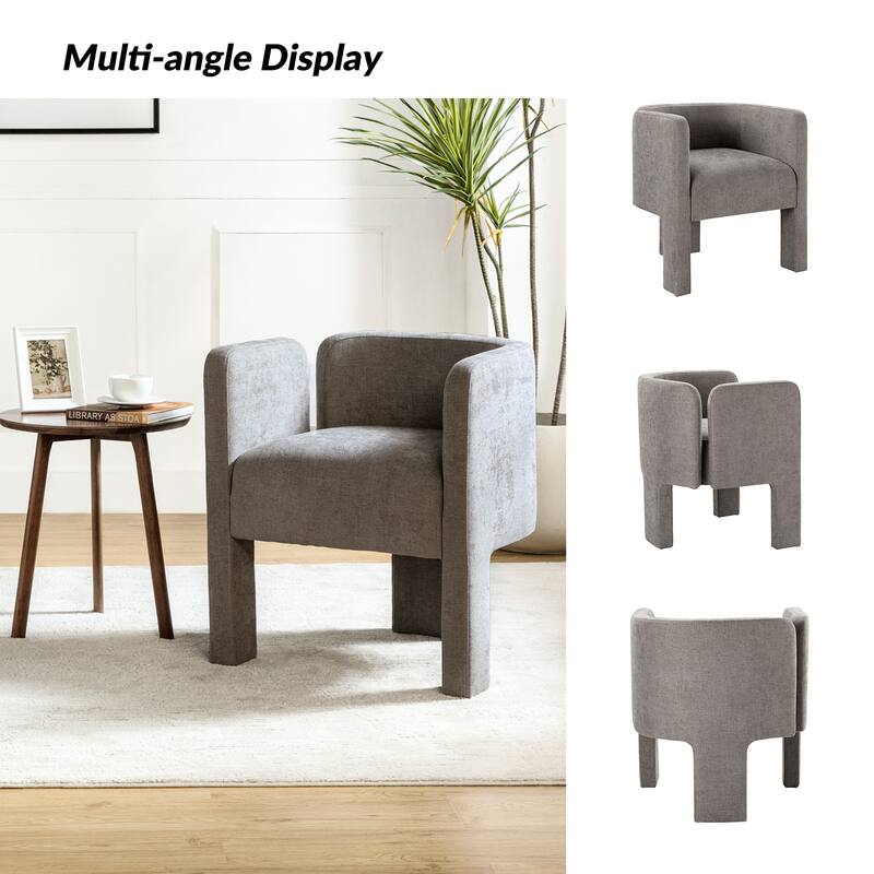 Friedrich Modern Left-facing Cutout Dining Chair with Three-legged Design Set Of 6 By HULALA HOME