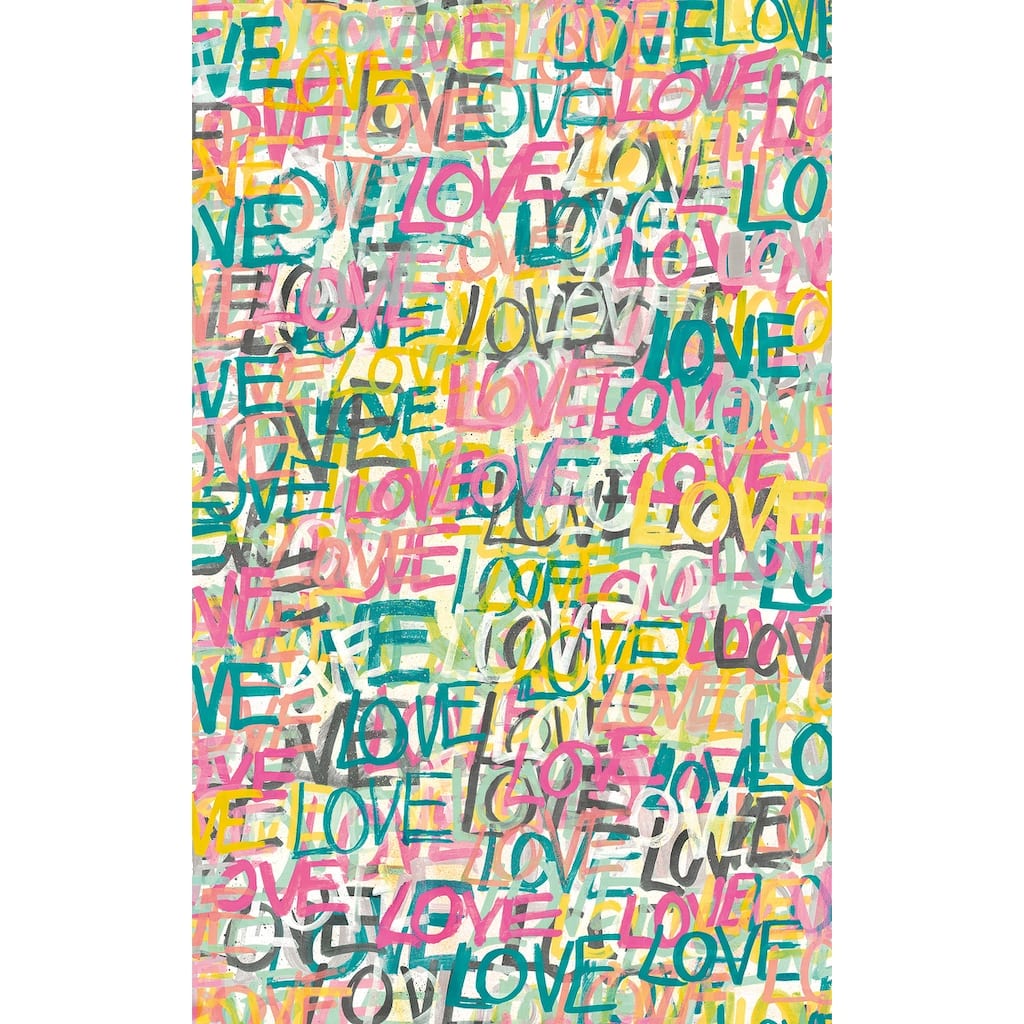 Indio Pastel Love Scribble Wallpaper
