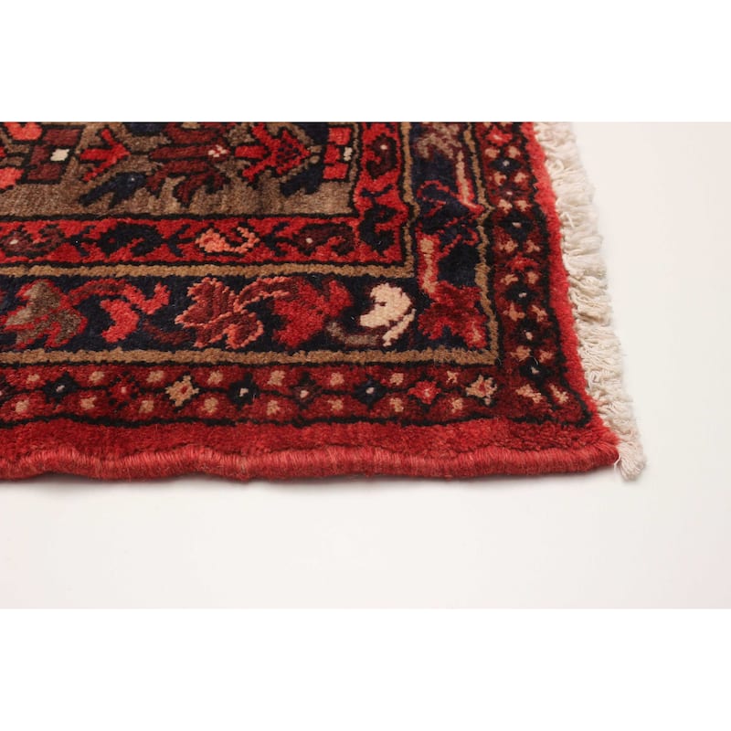 ECARPETGALLERY Hand-knotted Anadol Red Wool Rug - 3'5 x 9'7