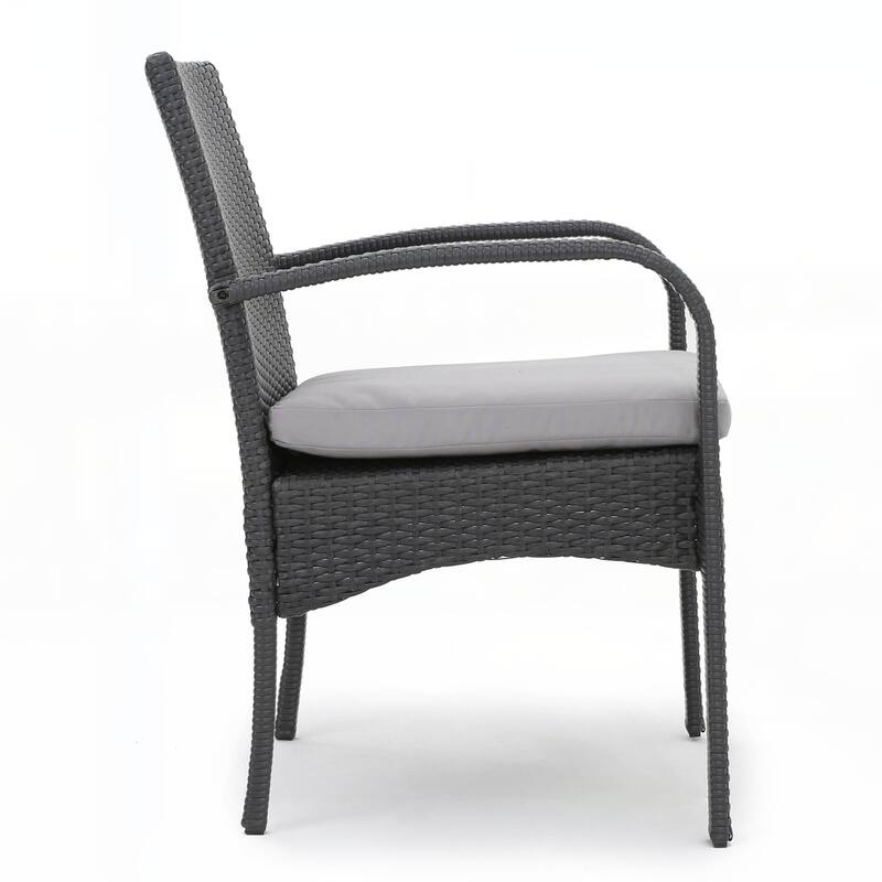 outdoor PE WICKER DINING CHAIR ,SET OF 2 PCS
