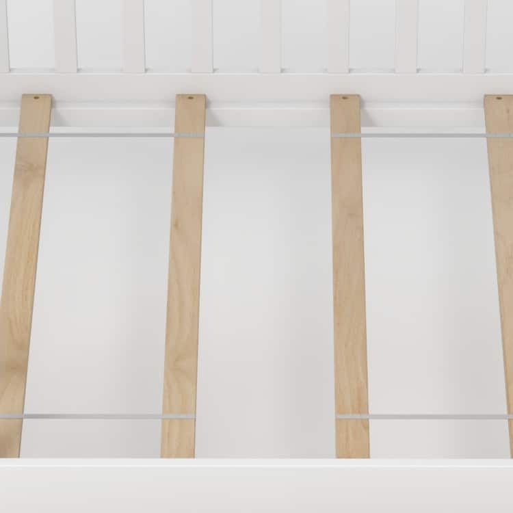 Twin House Bed with 2 Storage Drawers and Roof & Fence Rails