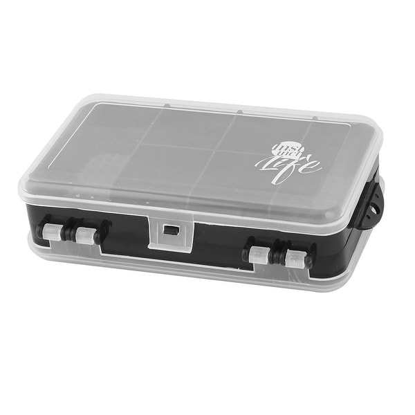Outside Home Plastic 10 Compartments Medicine Pill Holder Storage Box Case Black