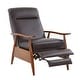 preview thumbnail 36 of 73, Sienna Upholstered Wood Push Back Recliner by Greyson Living