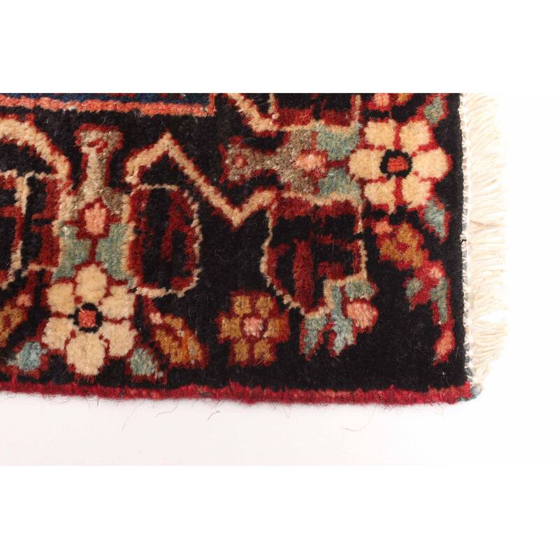 ECARPETGALLERY Hand-knotted Anatolian Vintage Dark Red Wool Rug - 4'0 x 6'7