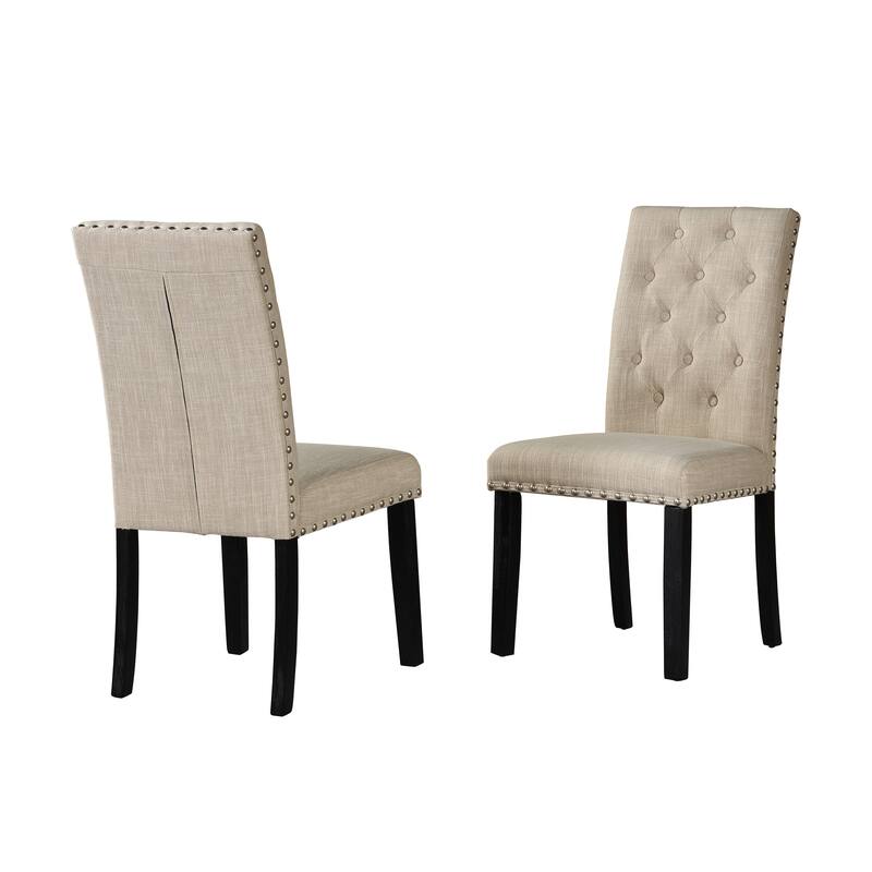 Best Quality Furniture Dining Side Chair Linen Fabric