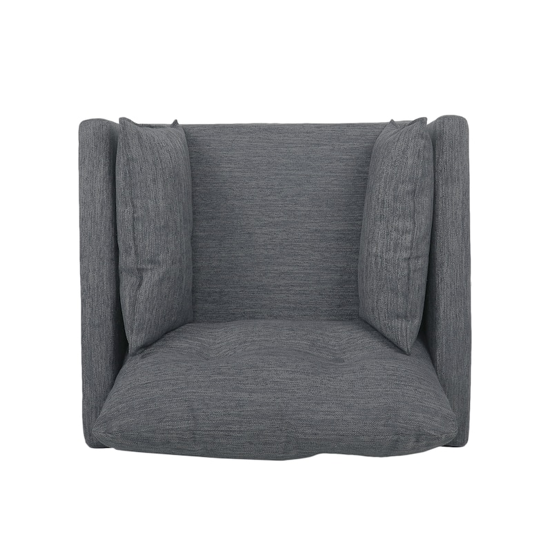 Symonds Tufted Club Chair with Accent Pillows by Christopher Knight Home