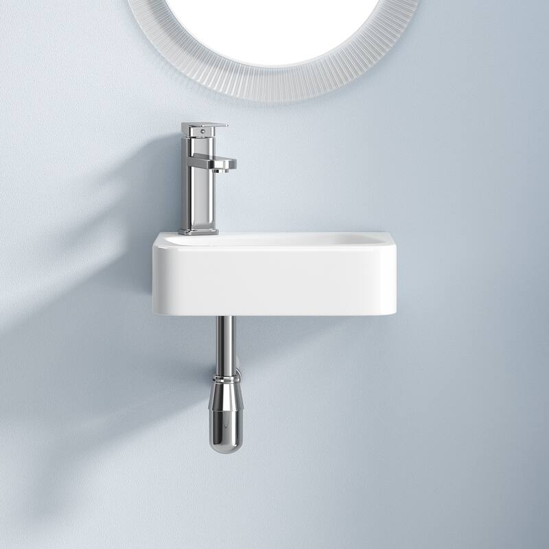 Modern Ceramic Art Basin Sink Set with Faucet and Drain