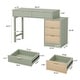 preview thumbnail 9 of 21, Modern Wood Computer Desk with 5-drawer for Home Office