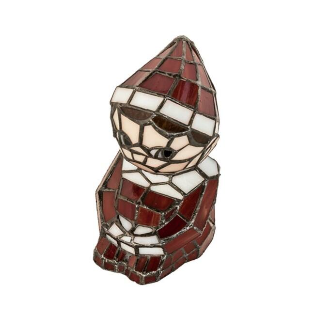 Meyda Tiffany 240398 Elf 7" Tall Red Novelty Specialty Lamp