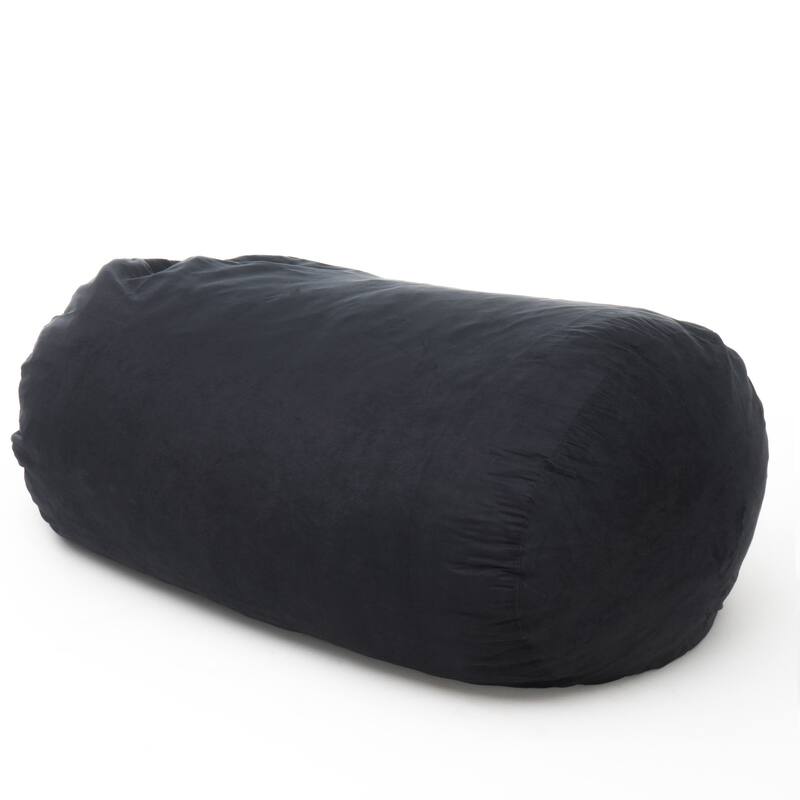 Asher Traditional 6.5-foot Suede Bean Bag Chair by Christopher Knight Home