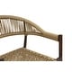 preview thumbnail 19 of 32, Furniture of America Holcomb Modern Wicker Rope Curved Patio Dining Arm Chair