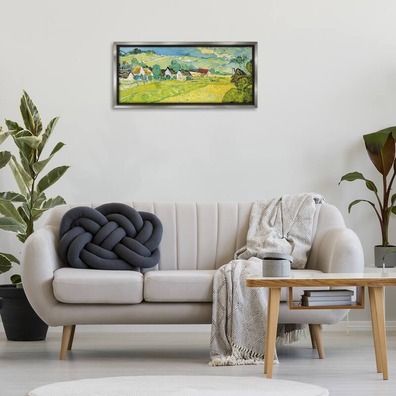 Stupell Classic Vast Countryside Framed Floater Canvas Wall Art Design By Vincent Van Gogh