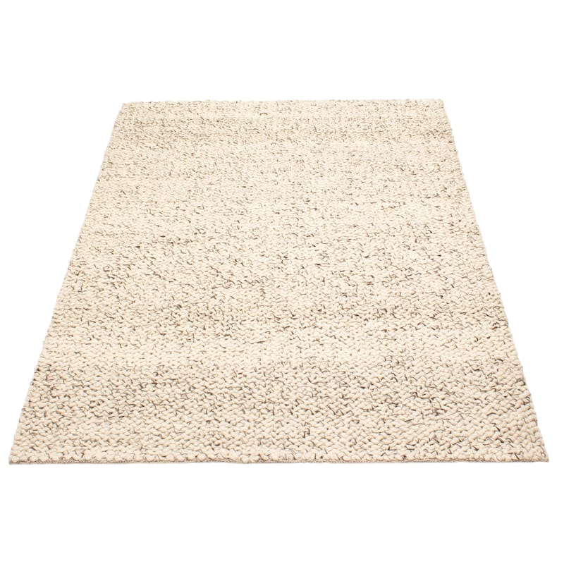 ECARPETGALLERY Braid weave Sienna Cream Wool Rug - 5'6 x 7'6