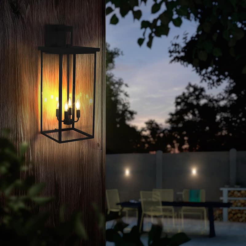 Outdoor Wall Light Fixture Wall Mount Outdoor Wall Sconce Lantern, Outside Light for House Front Door Garage