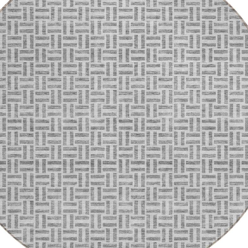 HomeRoots Geometric Transitional Rectangle Outdoor Rug