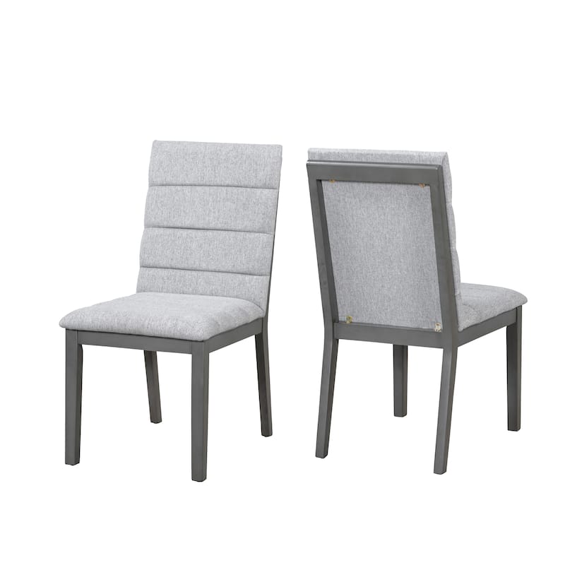 Tufted Upholstery Modern Dining Chairs Set of 2 - Sleek Comfort for Every Space
