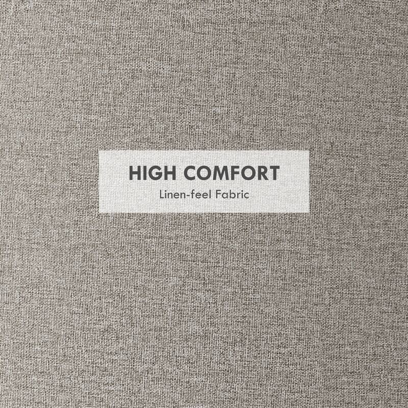 Light Grey Storage Ottoman with Reversible Tray Lid Footrest and Hidden Storage for Small Spaces