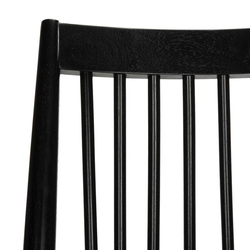 SAFAVIEH Orelia 19 Inch Black Spindle Dining Chair (Set of 2) - 21Wx22Dx34H