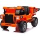preview thumbnail 24 of 29, Ride on Dump Truck,12V Ride on Construction Vehicle with Parents Control,Electric Dump Bed and Extra Shovel,Phone Stand Orange