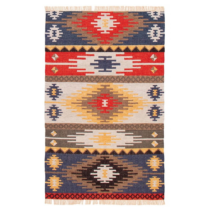 Ankara FW Multi Color Kilim 5'1" x 8'2" - 5'1 x 8'2 - Multi Color - 5'1 x 8'2
