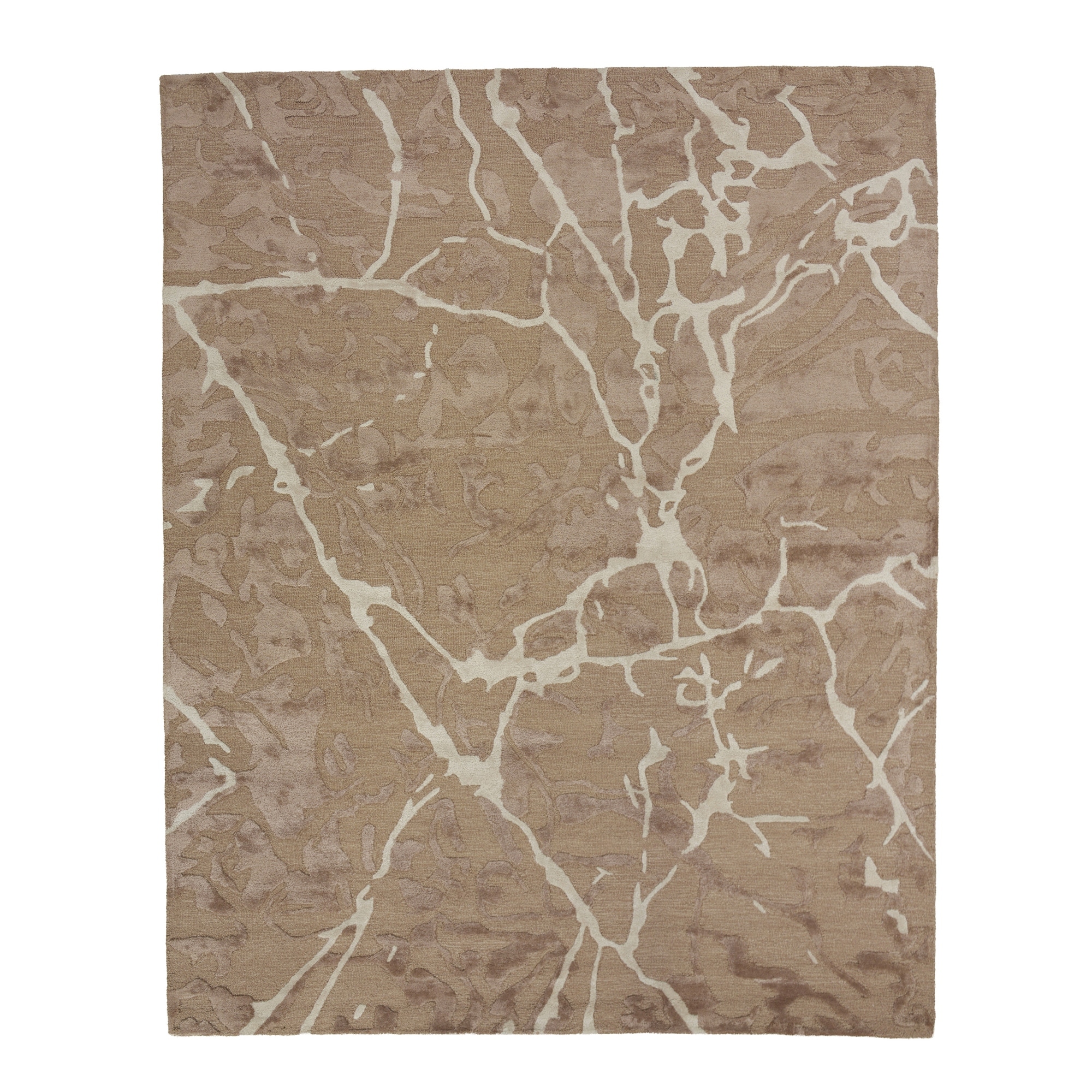 Alora Decor Gemma Hand-tufted Wool Natural Toned Abstract Area Rug