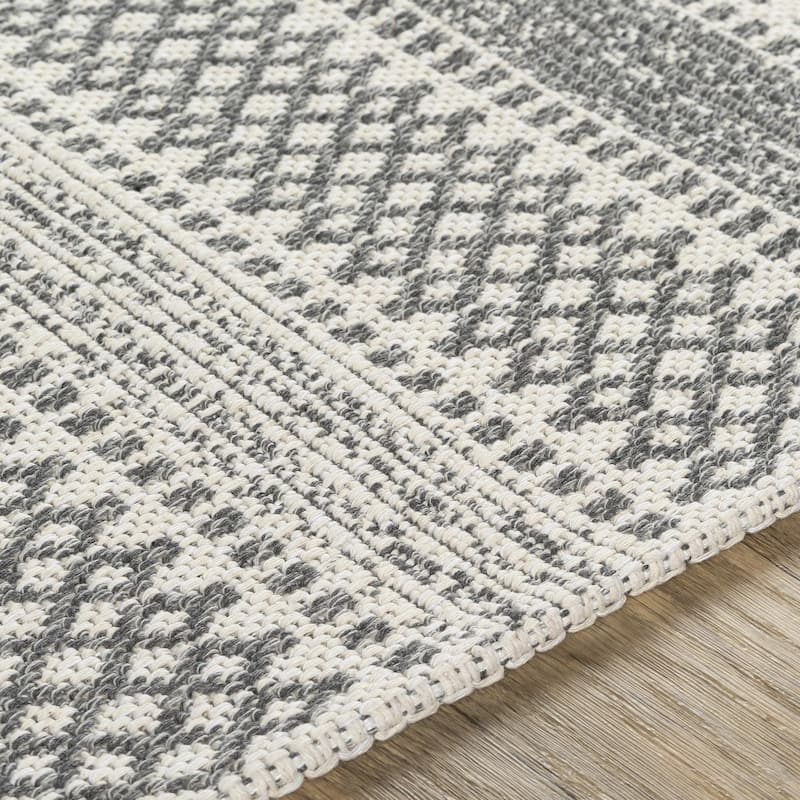 Livabliss La Casa Moroccan Stripe Cotton Area Rug