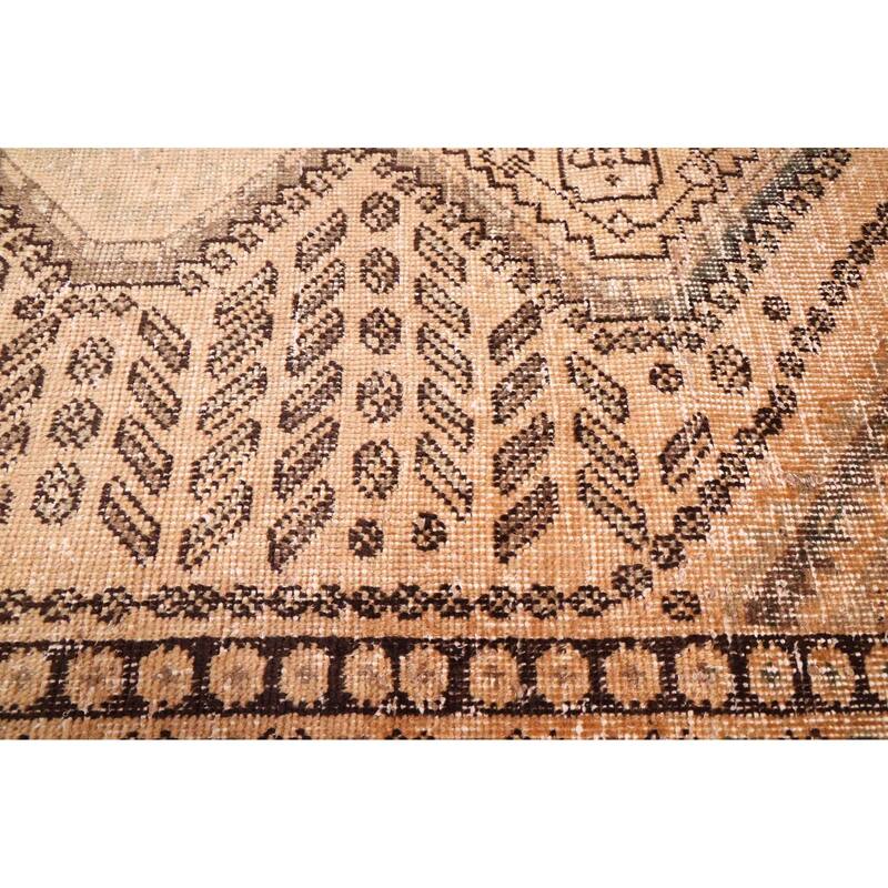 ECARPETGALLERY Hand-knotted Antalya Vintage Beige Wool Rug - 4'11 x 6'6