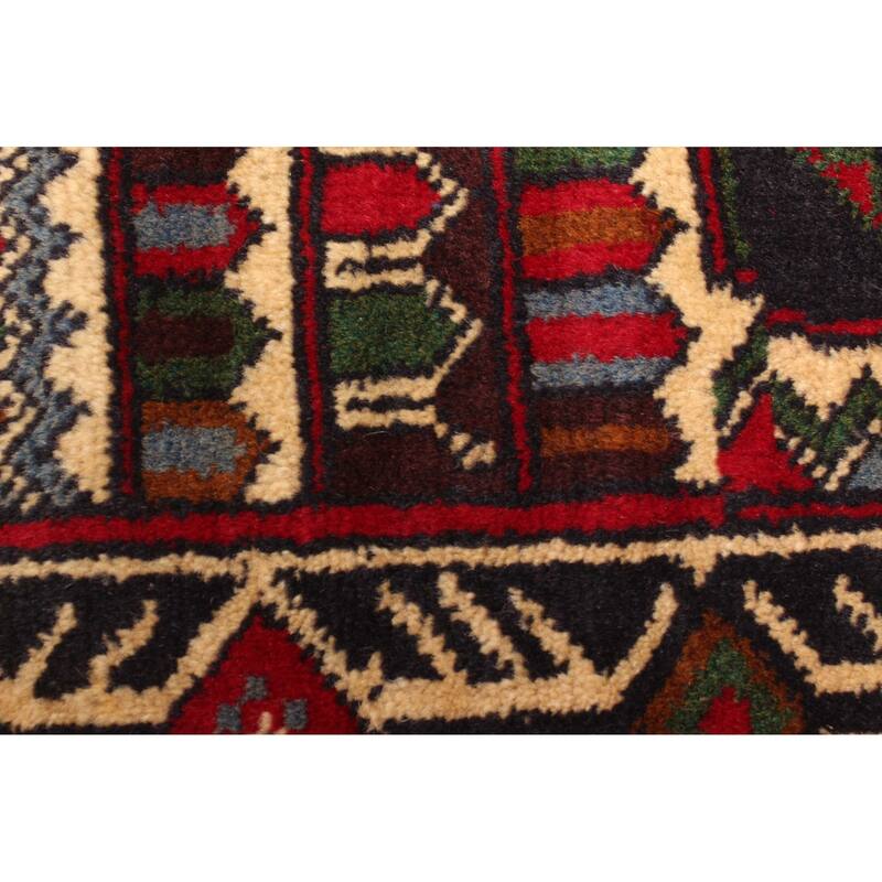 ECARPETGALLERY Hand-knotted Teimani Dark Navy Wool Rug - 2'10 x 4'9