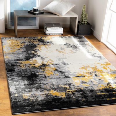 Avery Abstract Watercolor Area Rug