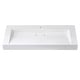 preview thumbnail 14 of 32, Vera Rectangular White Composite Stone Console Bathroom Vanity Sink