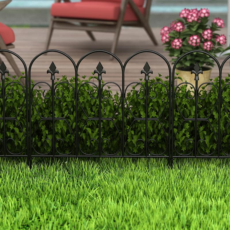 24"W x 32"H Decorative Metal Fence Panel(10 Pieces)