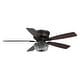 preview thumbnail 6 of 8, 48" Bronze Wooden 5-Blade Crystal Flush Mount Ceiling Fan with Remote