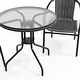 preview thumbnail 23 of 34, 3-piece Outdoor Table/Chair Set - 28.75"W x 28.75"D x 28"H