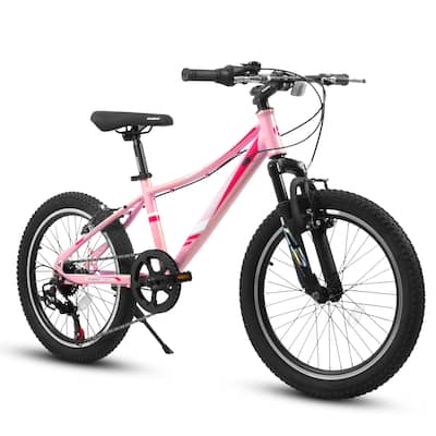 20 inch Children's Bicycle, Shock Absorbing Front Fork, 7 - Speed, V - brakes, Mountain Tire, Kids Bike for Outdoor Adventure