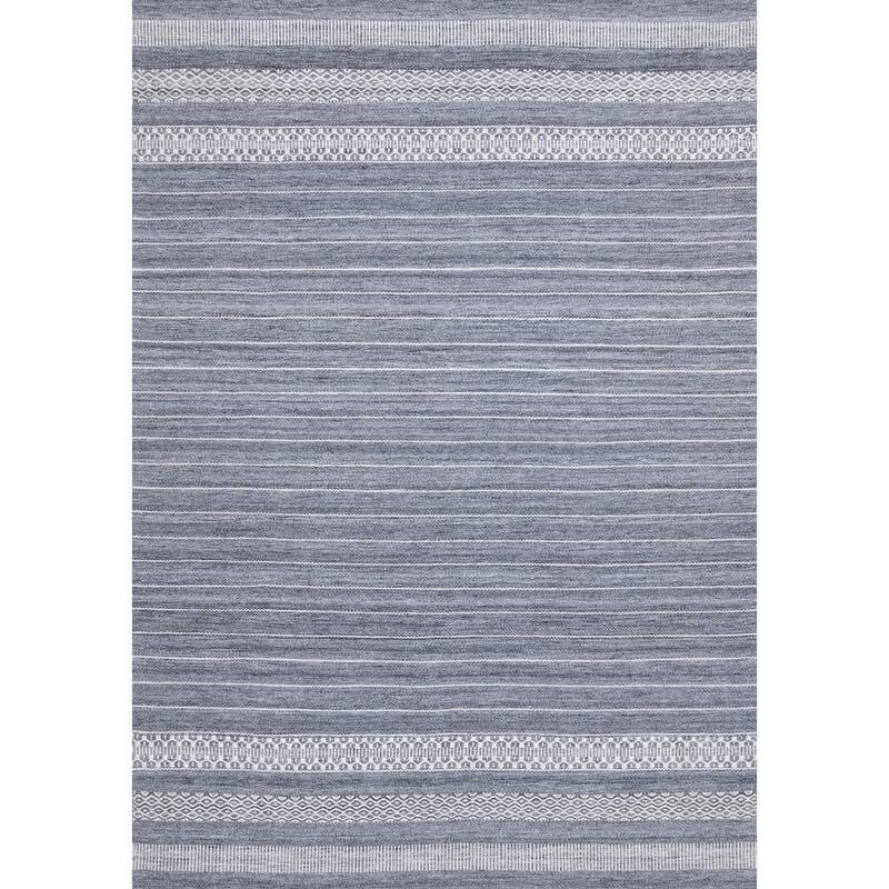 HomeRoots Striped Modern Rectangle Area Rug