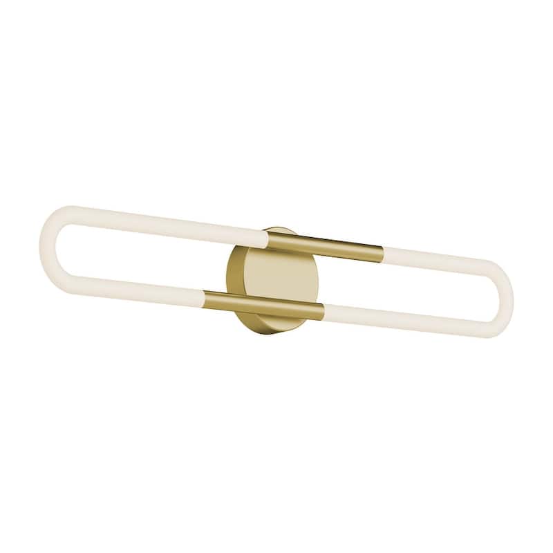 AFX ADEV2404LAJUD Adel 2 Light 24" Wide LED Bath Bar - Light Antique Brass