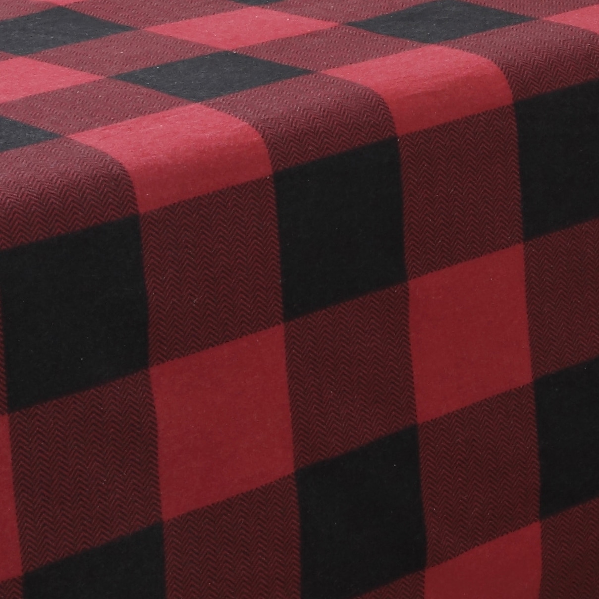 Harper Lane Buffalo Plaid 4-Piece Flannel Sheet Set, Red, Queen, Cotton