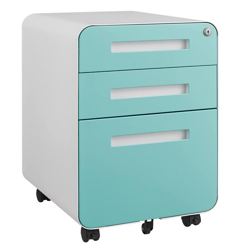 3 Drawer Mobile File Cabinet Under Desk Office,Simple Style Versatile Storage Cabinet for Legal/Letter/A4 Files