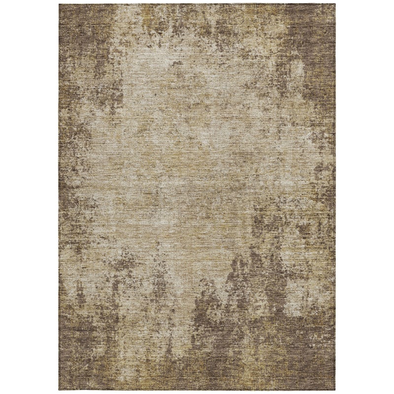 HomeRoots Abstract Transitional Rectangle Outdoor Rug